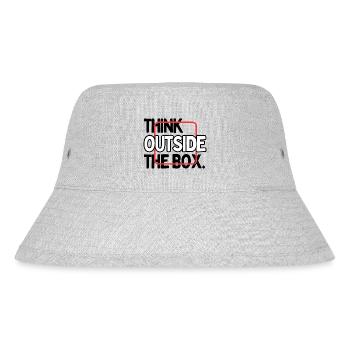 Think outside the Box - Stanley/Stella Recycled Bucket Hat - heather grey - Front