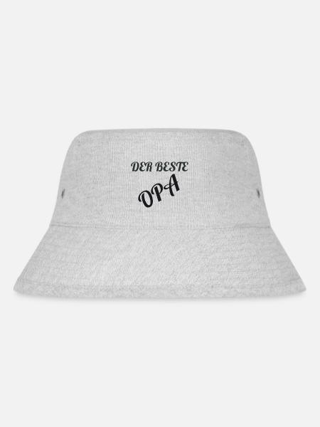 Der beste Opa - Stanley/Stella recycelter Bucket Hat - Grau meliert