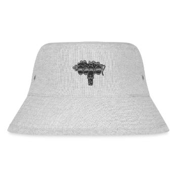 Uzi graffiti throwup - Stanley/Stella recycelter Bucket Hat - Grau meliert - Vorne