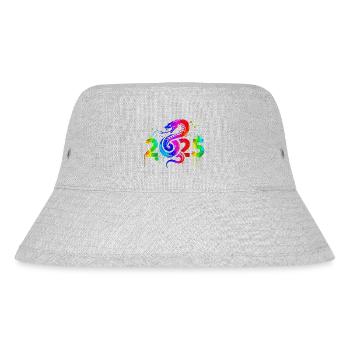 Fantasy Drache Anime Drachenkopf Mythos Reptilienschlange - Stanley/Stella recycelter Bucket Hat - Grau meliert - Vorne