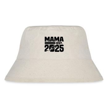 Mama est. 2025 / Frischgebackene Mama / Schwanger - Stanley/Stella recycelter Bucket Hat - Naturweiß - Vorne