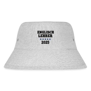 Englisch Lehrer 2025 Englischlehrer Sprachlehrer - Stanley/Stella recycelter Bucket Hat - Grau meliert - Vorne