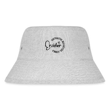 Allerlei Spruche fur die Erzieher - Stanley/Stella recycelter Bucket Hat - Grau meliert - Vorne