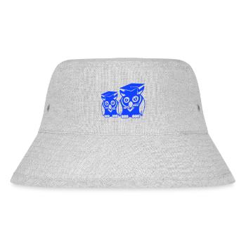 2 Eulen Schulabschluss College Abitur Student Team - Stanley/Stella recycelter Bucket Hat - Grau meliert - Vorne