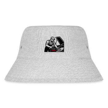Auto Kfz Mechaniker - Stanley/Stella recycelter Bucket Hat - Grau meliert - Vorne