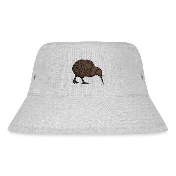 Kiwi Vogel - Stanley/Stella recycelter Bucket Hat - Grau meliert - Vorne