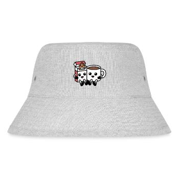 Coffee and Cigarettes  - Funny Balkan Breakfast  - Stanley/Stella Recycled Bucket Hat - heather grey - Front