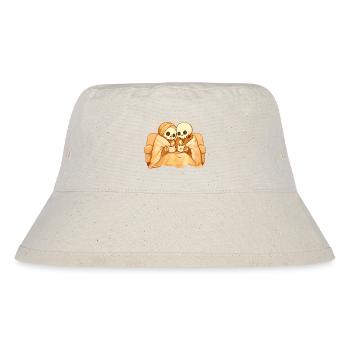 Cozy Skeleton Couple on Sofa – Warmth & Closeness - Stanley/Stella Recycled Bucket Hat - natural - Front
