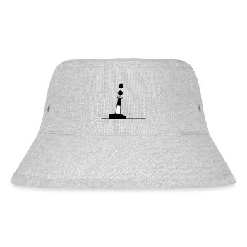 Tonne - Boje Nordsee Segeln Ostsee Maritim - Stanley/Stella recycelter Bucket Hat - Grau meliert - Vorne