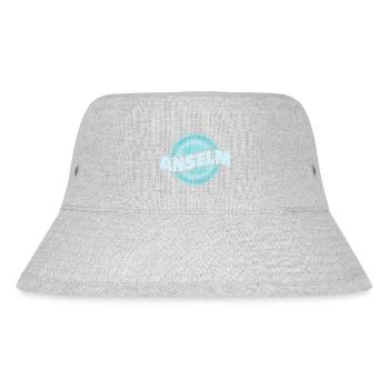 Geschenk für Anselm - Stanley/Stella recycelter Bucket Hat - Grau meliert - Vorne