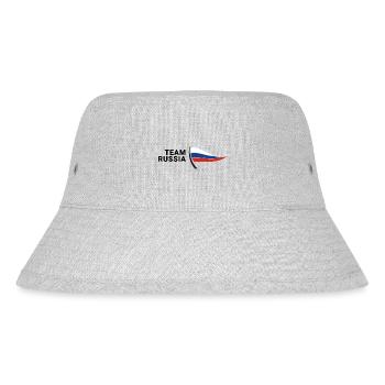 Team Russia - Stanley/Stella recycelter Bucket Hat - Grau meliert - Vorne