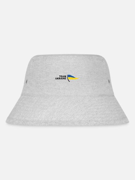 Team Ukraine - Stanley/Stella Recycled Bucket Hat - heather grey