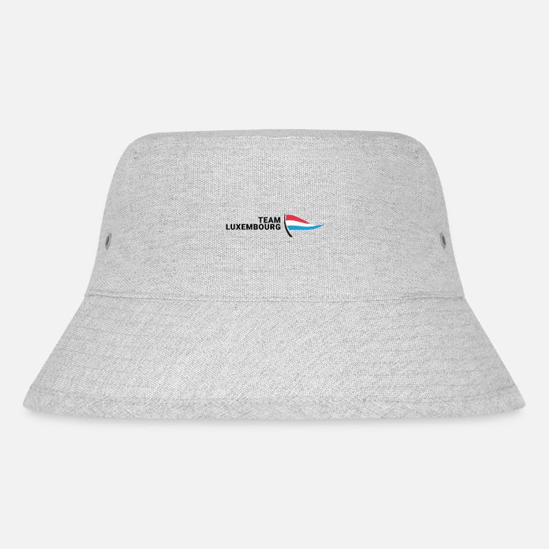 Team Luxembourg - Stanley/Stella recycelter Bucket Hat - Grau meliert