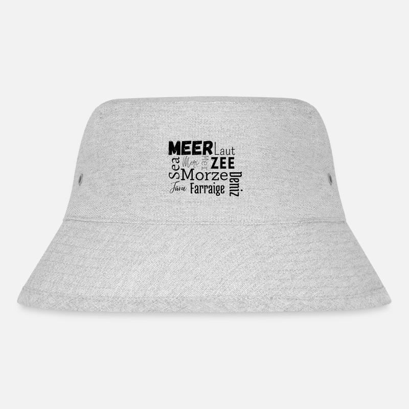 Mer en différentes langues - Bob recyclé Stanley/Stella - gris chiné