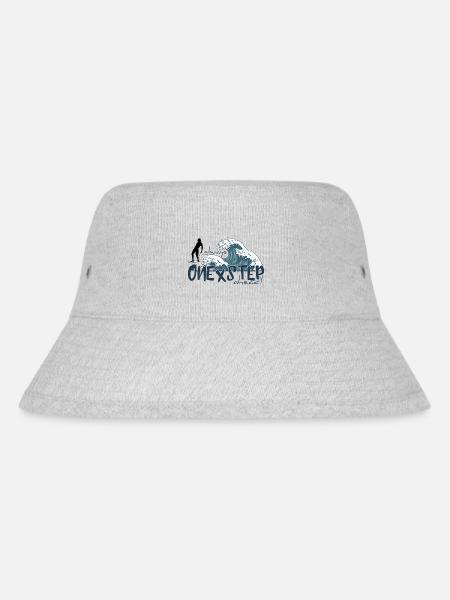 One X Step Ahead! Japan Welle Longboard Surfer - Stanley/Stella recycelter Bucket Hat - Grau meliert