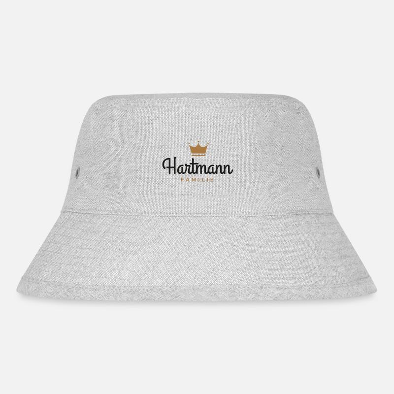 Hartmann-Familie - Stanley/Stella recycelter Bucket Hat - Grau meliert