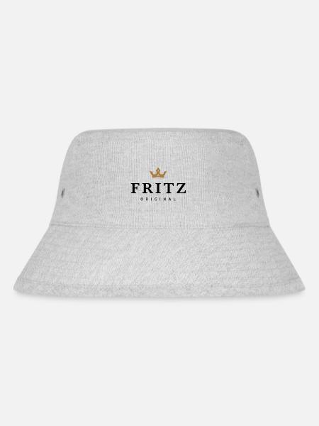 Fritz - Stanley/Stella recycelter Bucket Hat - Grau meliert