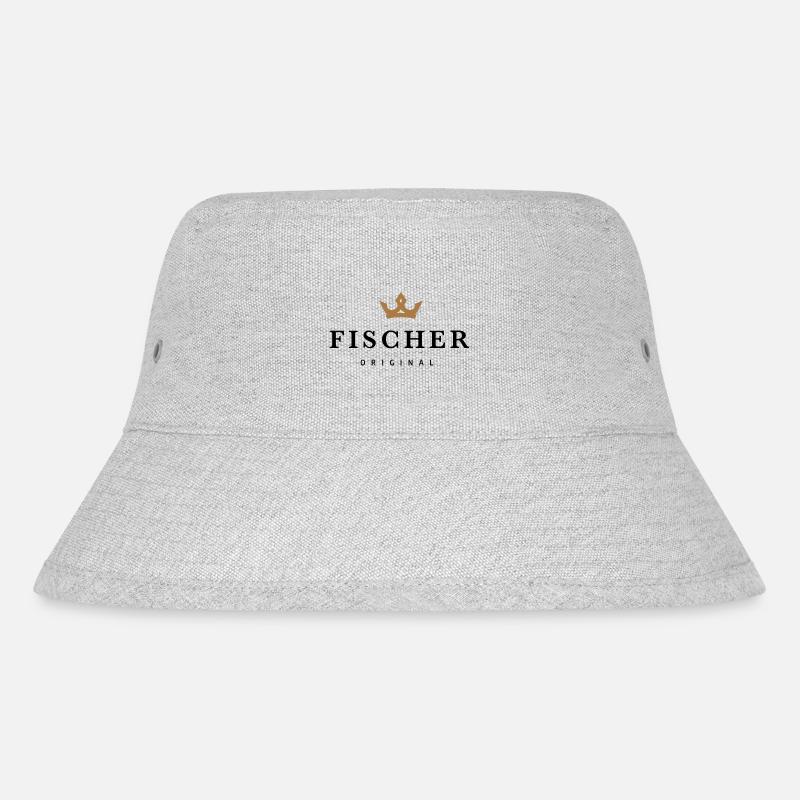 Fischer - Stanley/Stella recycelter Bucket Hat - Grau meliert