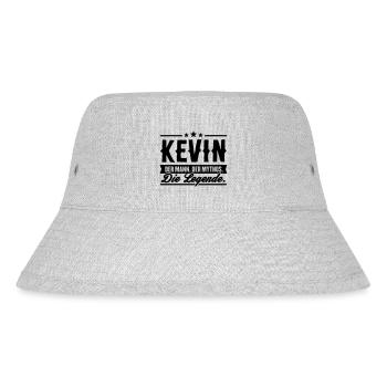 Man Myth Legend Kevin - Stanley/Stella Recycled Bucket Hat - heather grey - Front