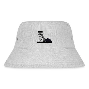 bergarbeiter miner bergwerk mine coal kohle5 - Stanley/Stella recycelter Bucket Hat - Grau meliert - Vorne