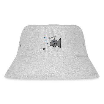 also hungry fish - Stanley/Stella recycelter Bucket Hat - Grau meliert - Vorne