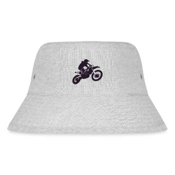 Motorcross - Stanley/Stella recycelter Bucket Hat - Grau meliert - Vorne