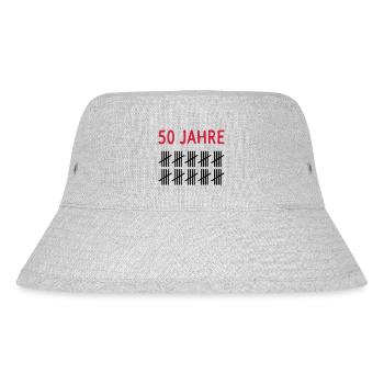 50 years - Stanley/Stella Recycled Bucket Hat - heather grey - Front
