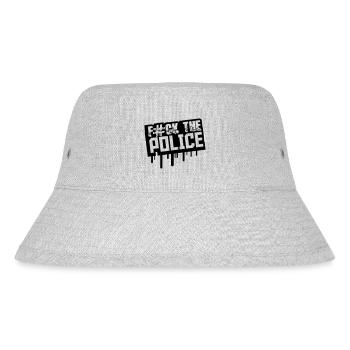 Fuck The Police Graffiti Stempel - Stanley/Stella recycelter Bucket Hat - Grau meliert - Vorne