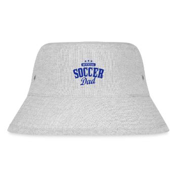 soccer dad - Stanley/Stella Recycled Bucket Hat - heather grey - Front