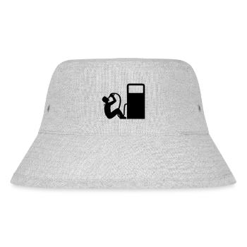 vergiften öl benzin diesel trinken saufen betrinke - Stanley/Stella recycelter Bucket Hat - Grau meliert - Vorne