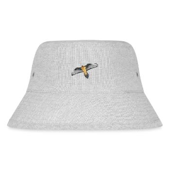 Bärtige Geier - Stanley/Stella recycelter Bucket Hat - Grau meliert - Vorne