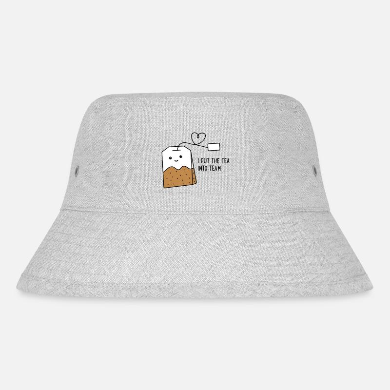 Team - Stanley/Stella recycelter Bucket Hat - Grau meliert