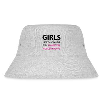Les filles veulent simplement s’amuser Droits de la personne - Bob recyclé Stanley/Stella - gris chiné - Devant