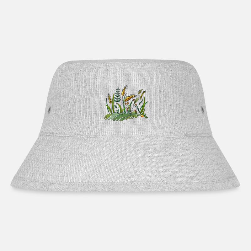 Wiese - Stanley/Stella recycelter Bucket Hat - Grau meliert