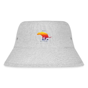 Shit happens! Hund gets shit done - Stanley/Stella recycelter Bucket Hat - Grau meliert - Vorne