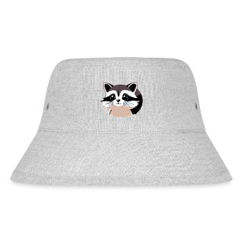 Waschbären süßer Cartoon Waschbär 20 - Stanley/Stella recycelter Bucket Hat - Grau meliert - Vorne
