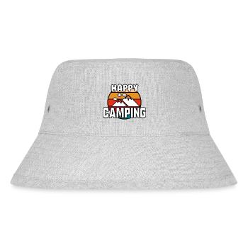 Viel Spaß beim Campen - Stanley/Stella recycelter Bucket Hat - Grau meliert - Vorne
