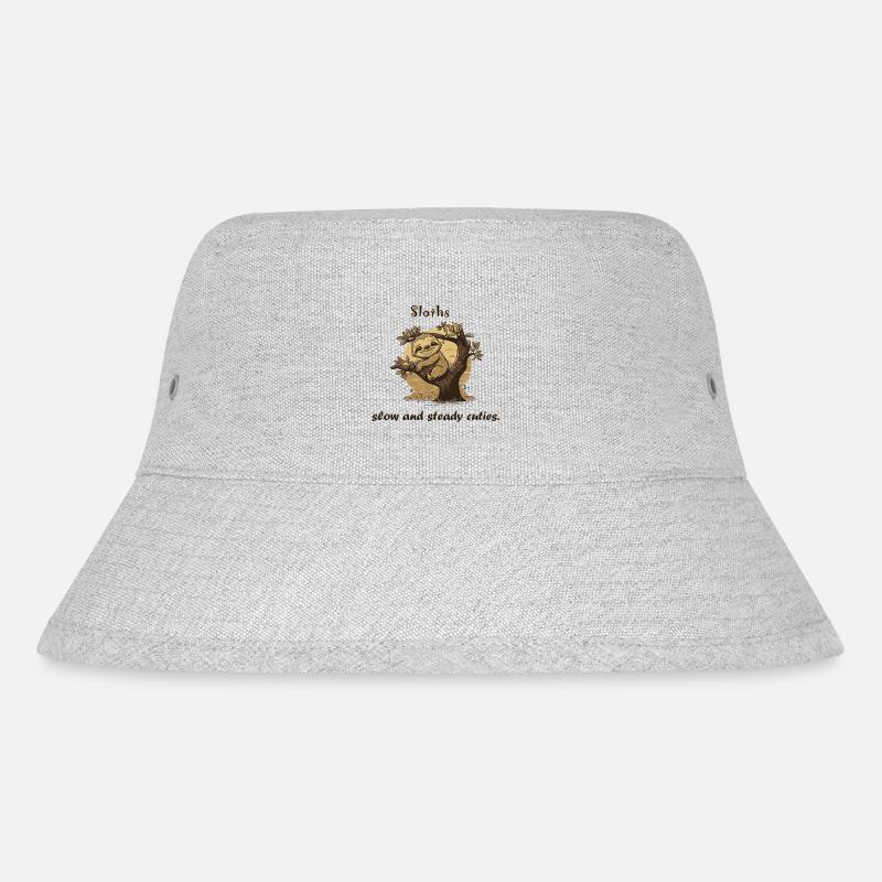 Faultier-Cuties - Stanley/Stella recycelter Bucket Hat - Grau meliert