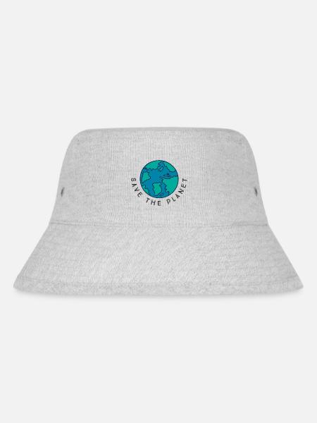 Save the Planet - Stanley/Stella recycelter Bucket Hat - Grau meliert