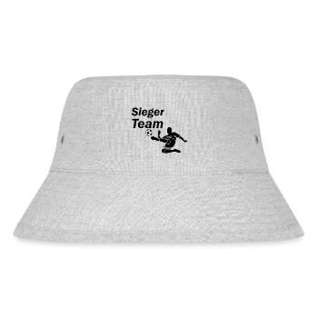 Fußball Soccer - Stanley/Stella recycelter Bucket Hat - Grau meliert - Vorne