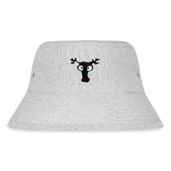 La tête de cerf noir - Bob recyclé Stanley/Stella - gris chiné - Devant