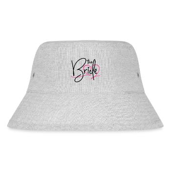 THE BRIDE - HERZ JUNGGESELLINNENABSCHIED JGA BRAUT - Stanley/Stella recycelter Bucket Hat - Grau meliert - Vorne