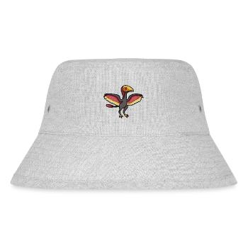 Süßer Archaeopteryx, Dino, Dinosaurier - Stanley/Stella recycelter Bucket Hat - Grau meliert - Vorne