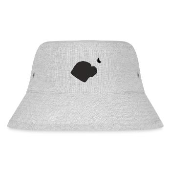 Old English Bulldog mit Schmetterling - Stanley/Stella recycelter Bucket Hat - Grau meliert - Vorne