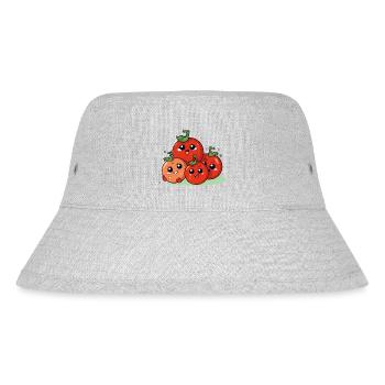 The tomato family - Stanley/Stella Recycled Bucket Hat - heather grey - Front