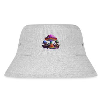 Mushrooms - Stanley/Stella recycelter Bucket Hat - Grau meliert - Vorne