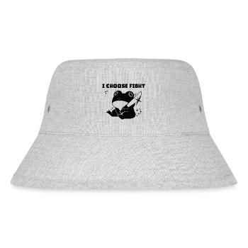 I choose fight - Stanley/Stella Recycled Bucket Hat - heather grey - Front