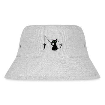 Pêcheur de chat noir - Bob recyclé Stanley/Stella - gris chiné - Devant
