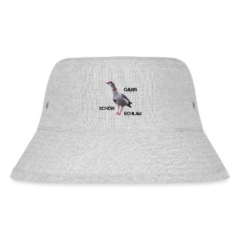Ganz schön schlau - Stanley/Stella recycelter Bucket Hat - Grau meliert - Vorne