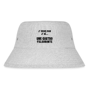 Ich kann keinen Gastro Fulgurant haben - Stanley/Stella recycelter Bucket Hat - Grau meliert - Vorne